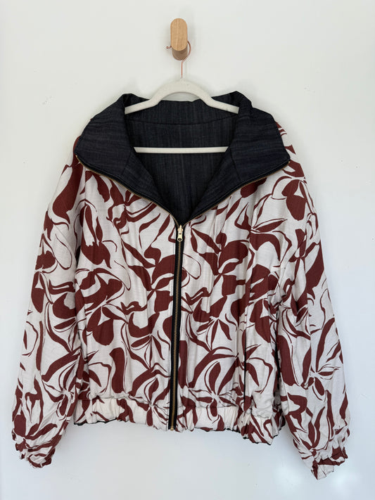 Reversible Upcycled Jacket - Cozy, Oversized & Handmade in San Diego