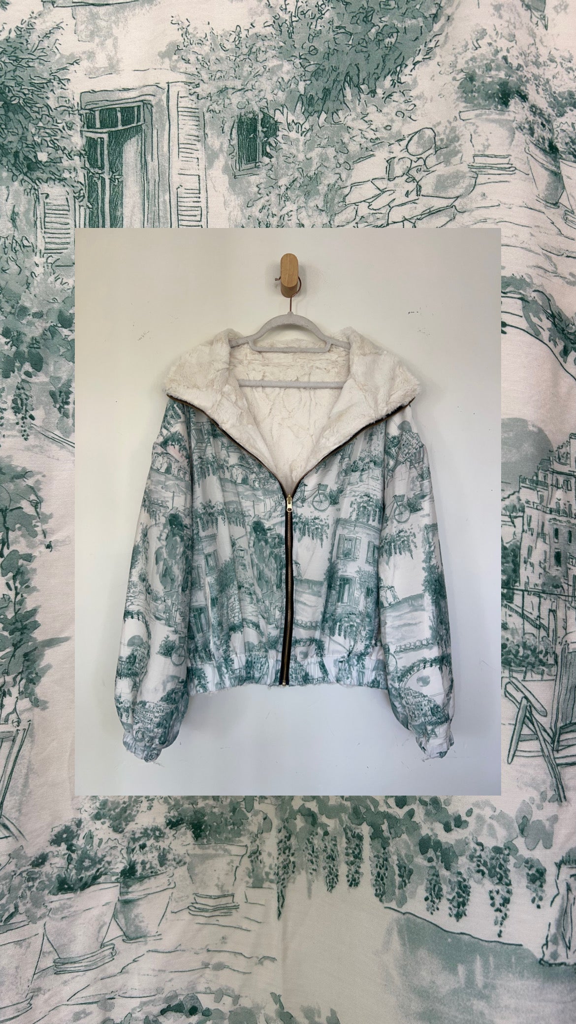 Reversible Upcycled Jacket - Cozy, Oversized & Handmade in San Diego