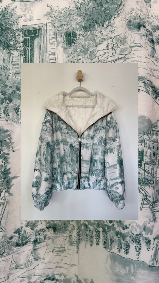 Reversible Upcycled Jacket - Cozy, Oversized & Handmade in San Diego
