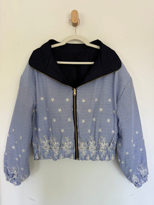 Reversible Upcycled Jacket - Cozy, Oversized & Handmade in San Diego