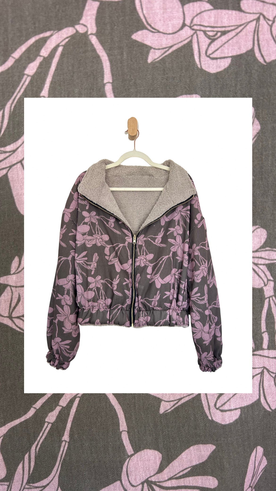 Reversible Upcycled Jacket - Cozy, Oversized & Handmade in San Diego