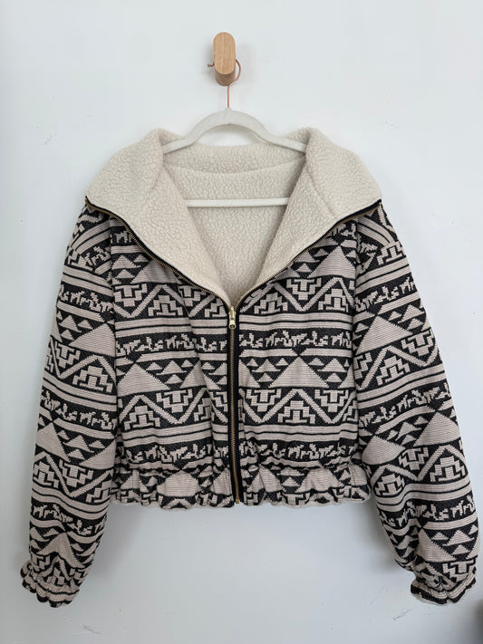Reversible Upcycled Jacket - Cozy, Oversized & Handmade in San Diego