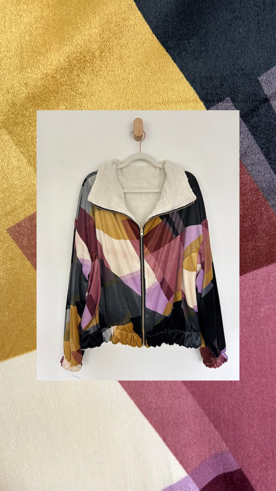 Reversible Upcycled Jacket - Cozy, Oversized & Handmade in San Diego