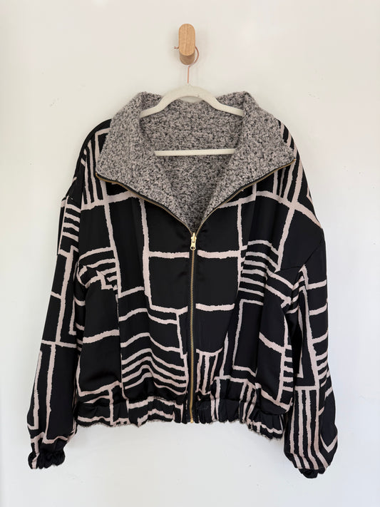 Reversible Upcycled Jacket - Cozy, Oversized & Handmade in San Diego