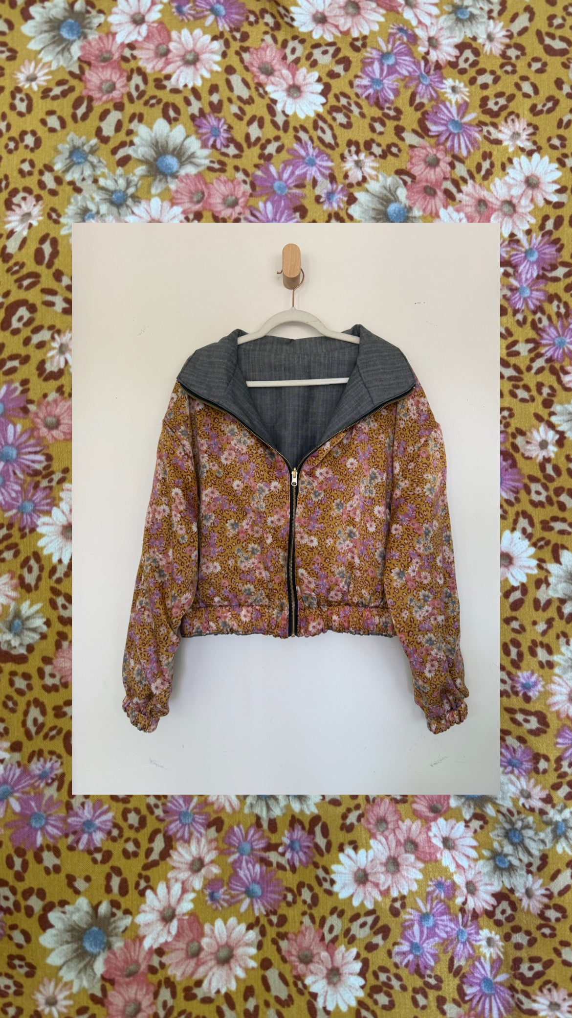 Reversible Upcycled Jacket - Cozy, Oversized & Handmade in San Diego