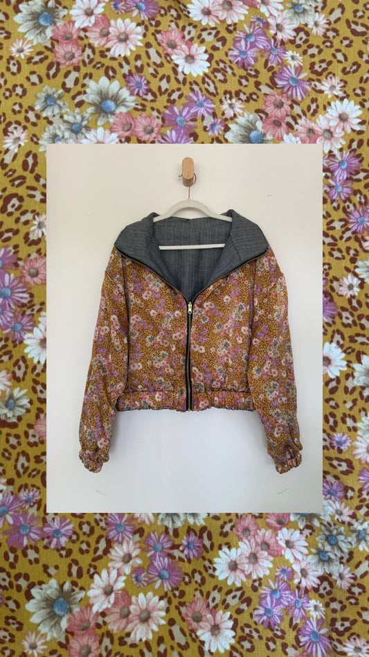 Reversible Upcycled Jacket - Cozy, Oversized & Handmade in San Diego