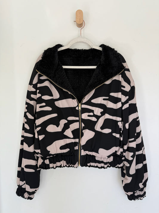 Reversible Upcycled Jacket - Cozy, Oversized & Handmade in San Diego