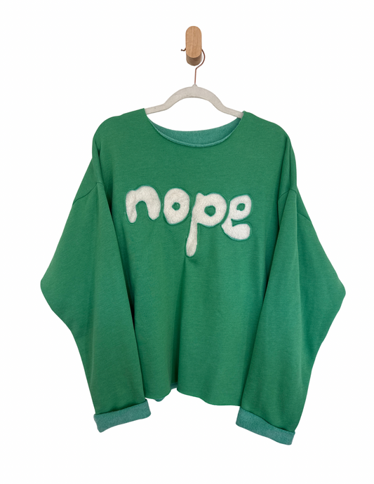 “Nope” Pullover Sweatshirt