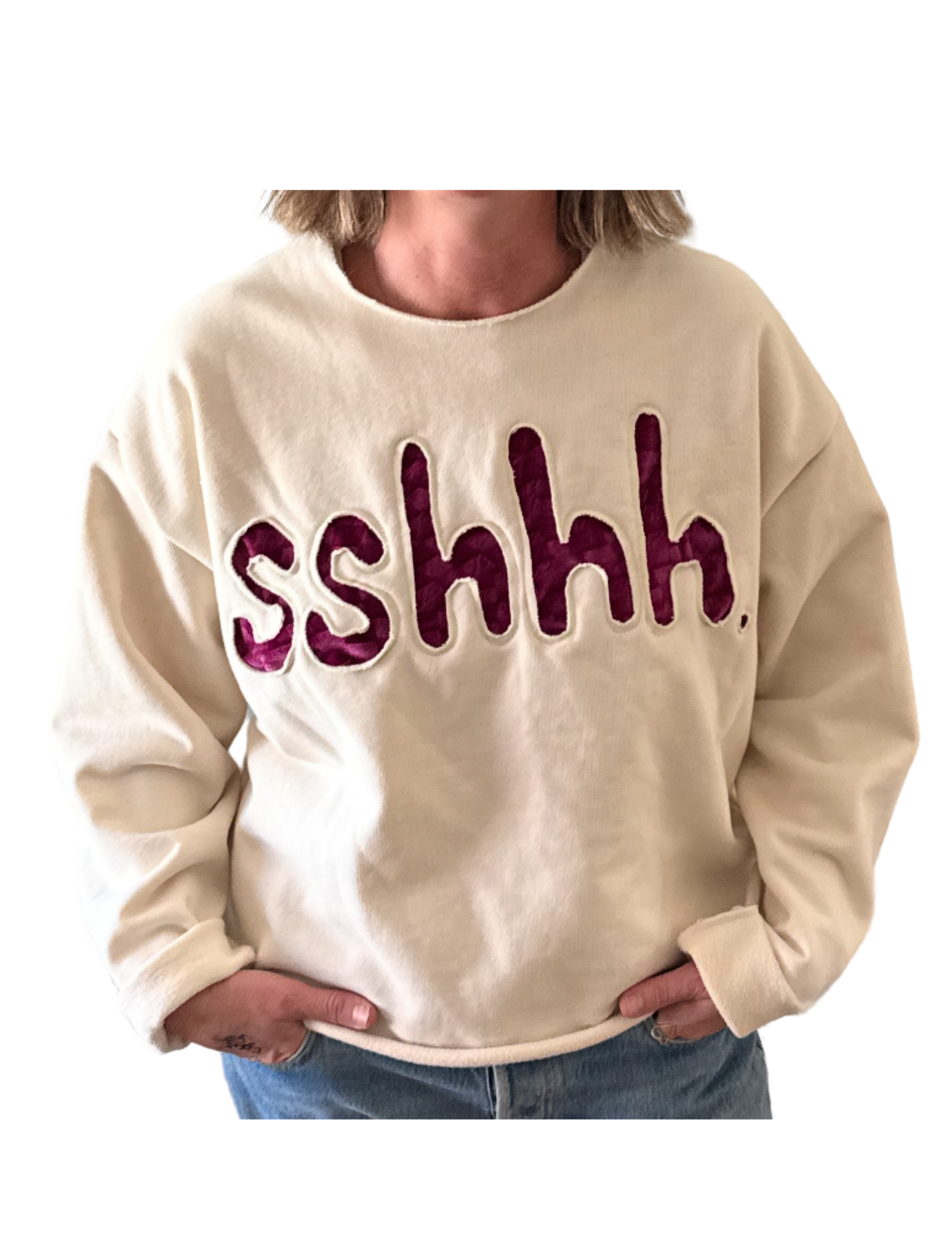 "Sshhh” Pullover Sweatshirt
