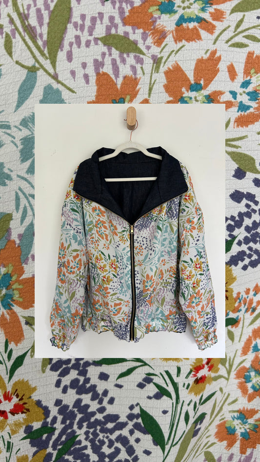 Reversible Upcycled Jacket - Cozy, Oversized & Handmade in San Diego