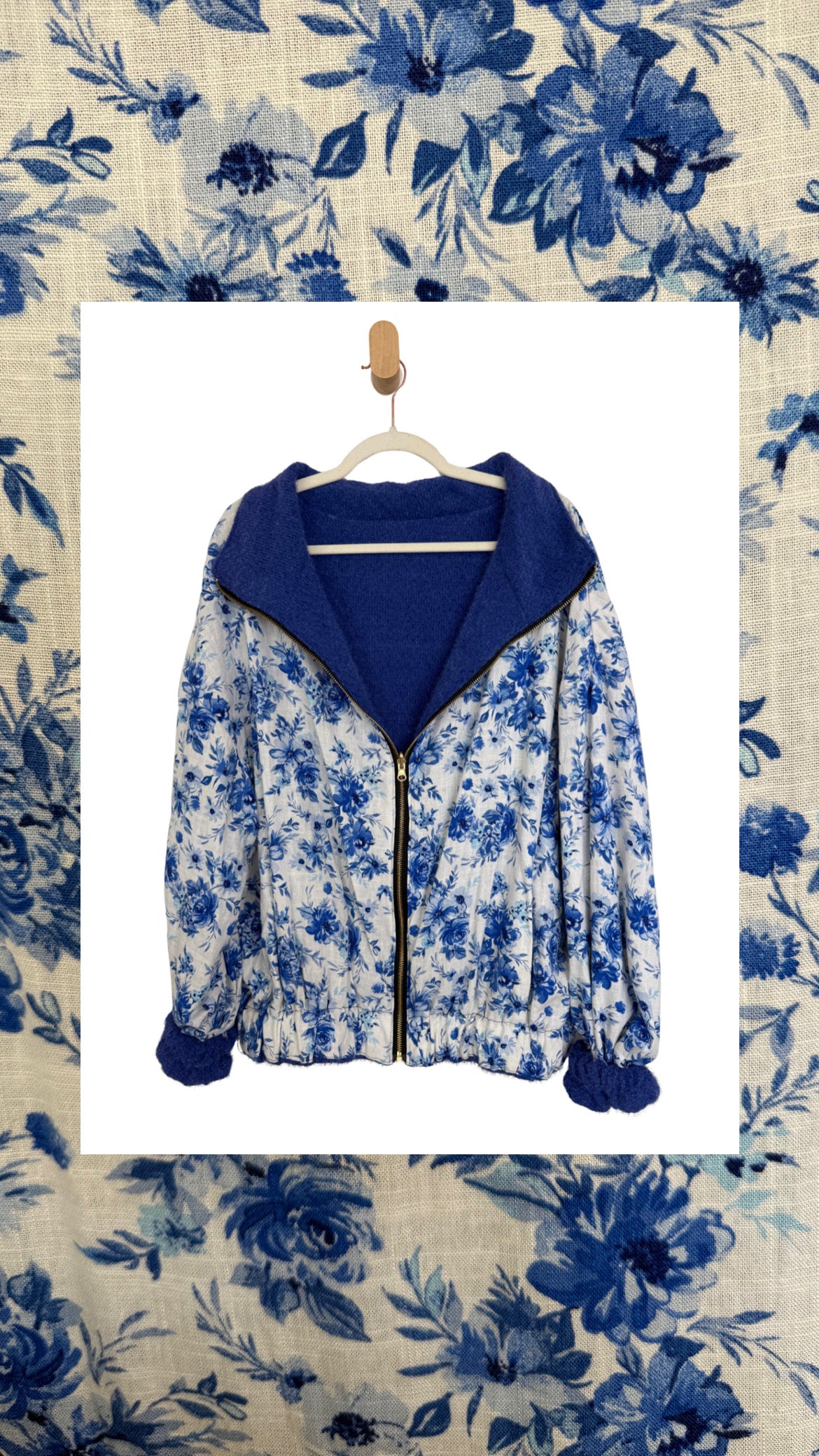 Reversible Upcycled Jacket - Cozy, Oversized & Handmade in San Diego