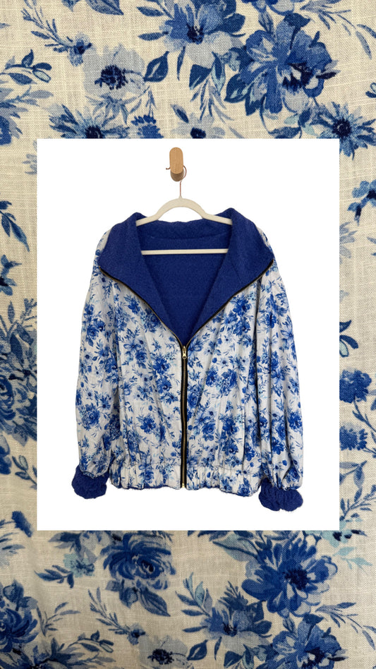 Reversible Upcycled Jacket - Cozy, Oversized & Handmade in San Diego