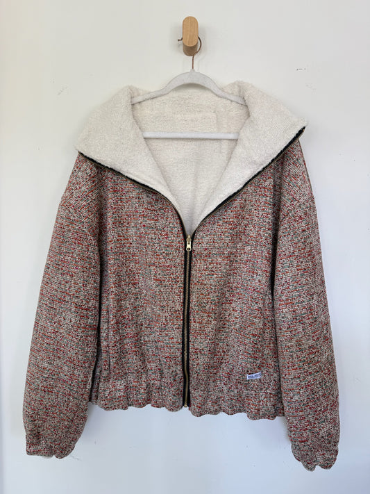 Reversible Upcycled Jacket - Cozy, Oversized & Handmade in San Diego