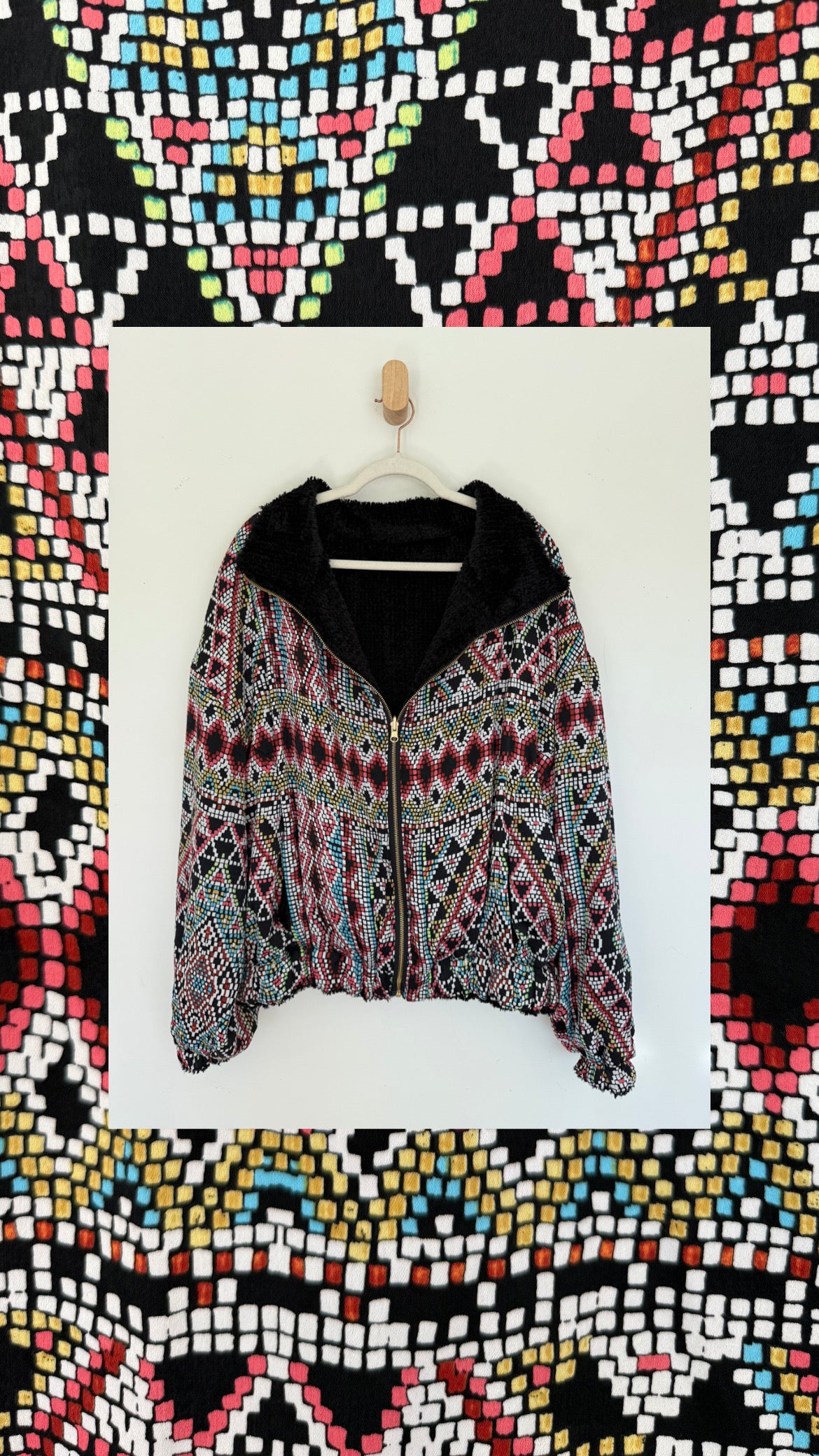 Reversible Upcycled Jacket - Cozy, Oversized & Handmade in San Diego
