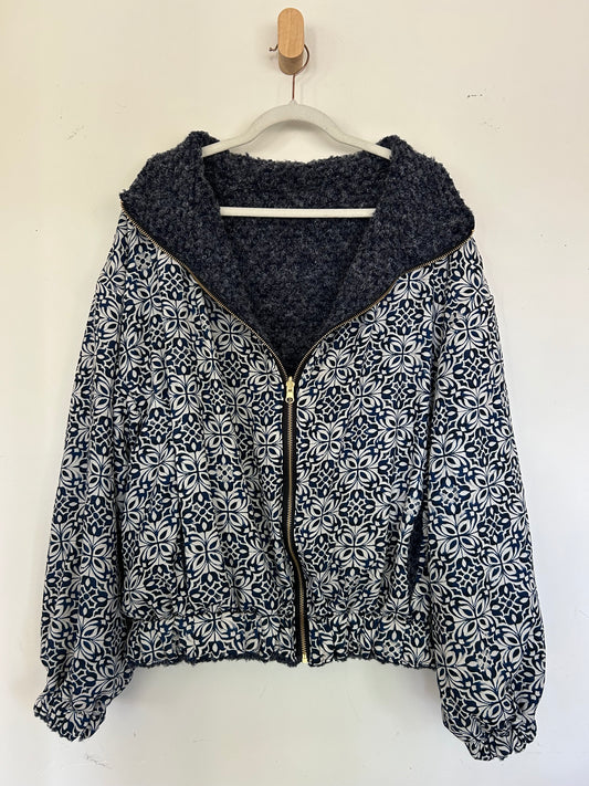 Reversible Upcycled Jacket - Cozy, Oversized & Handmade in San Diego