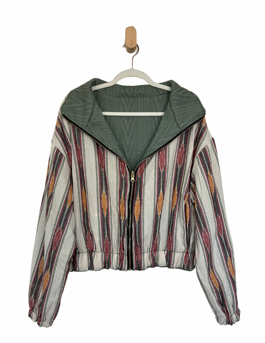 Reversible Upcycled Jacket - Cozy, Oversized & Handmade in San Diego