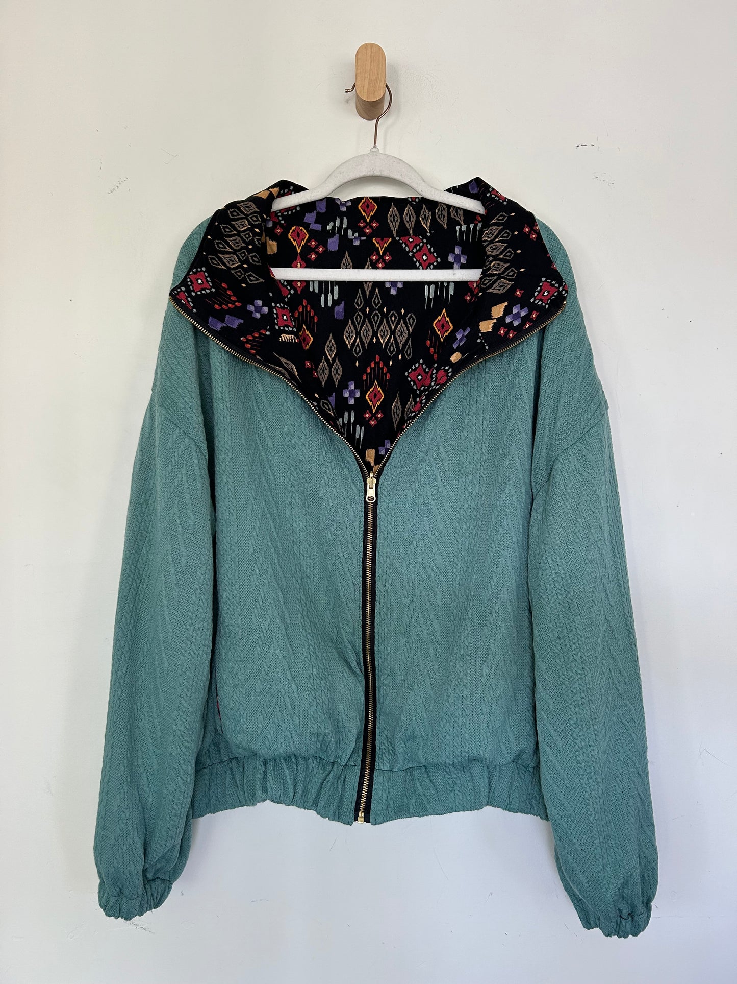 Reversible Upcycled Jacket - Cozy, Oversized & Handmade in San Diego