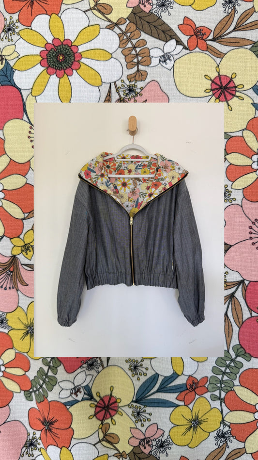 Reversible Upcycled Jacket - Cozy, Oversized & Handmade in San Diego