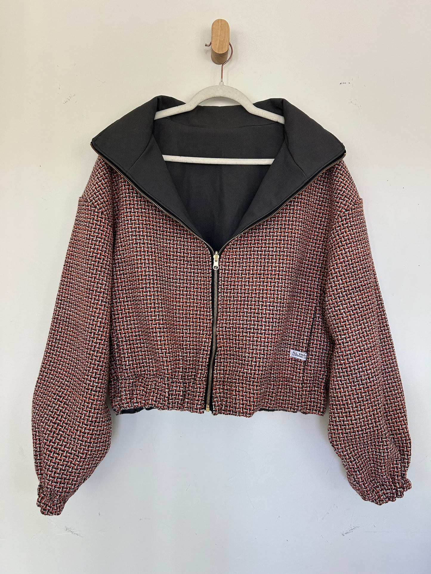 Reversible Upcycled Jacket - Cozy, Oversized & Handmade in San Diego