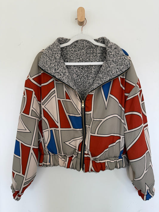 Reversible Upcycled Jacket - Cozy, Oversized & Handmade in San Diego