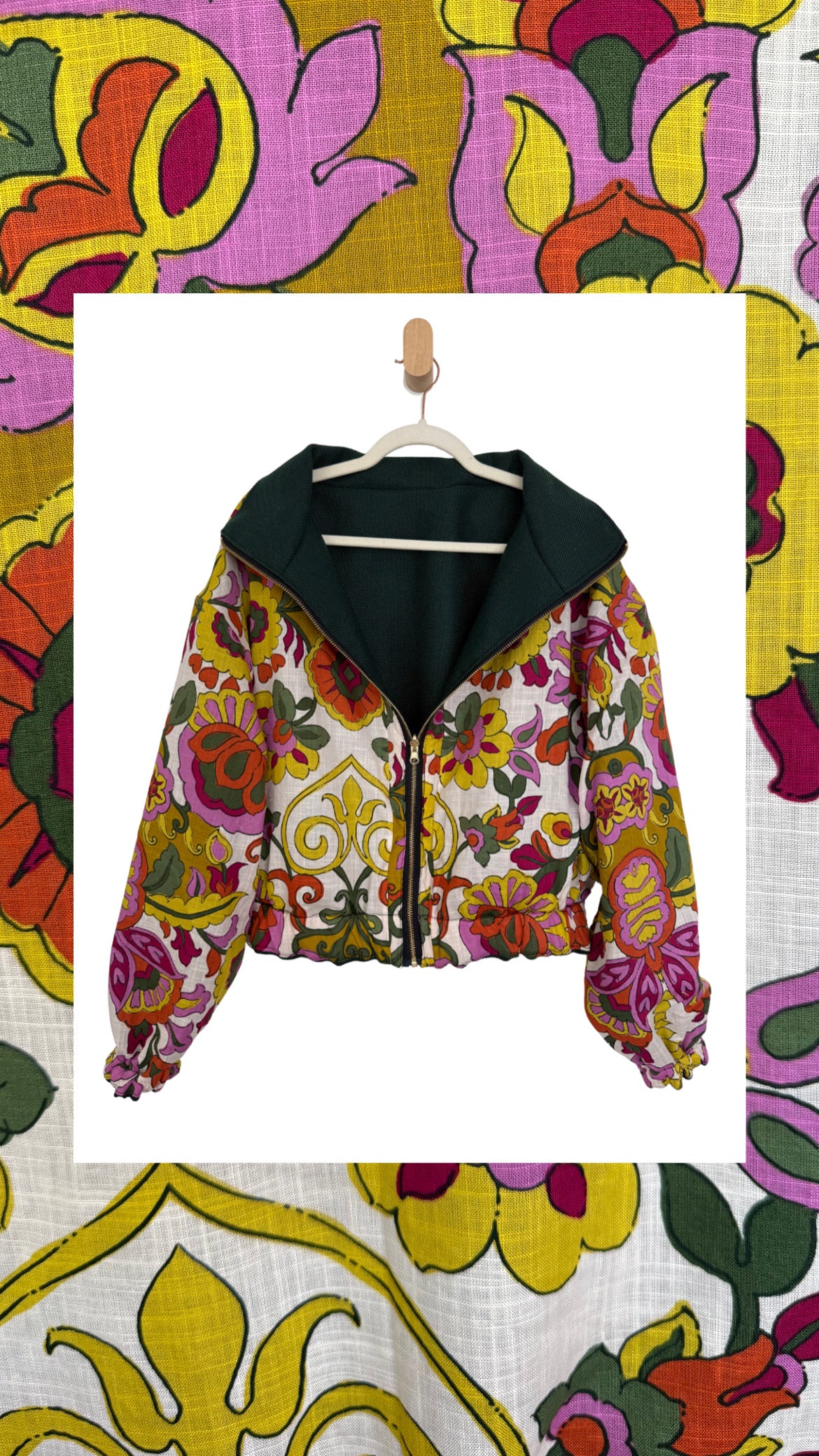 Reversible Upcycled Jacket - Cozy, Oversized & Handmade in San Diego
