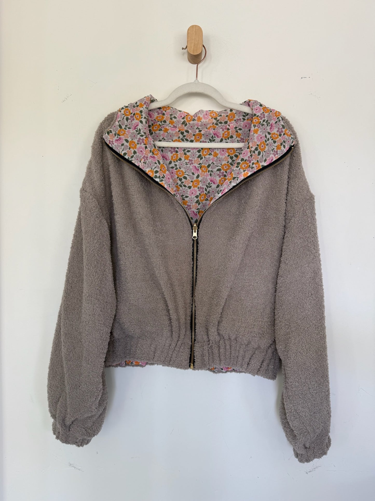Reversible Upcycled Jacket - Cozy, Oversized & Handmade in San Diego