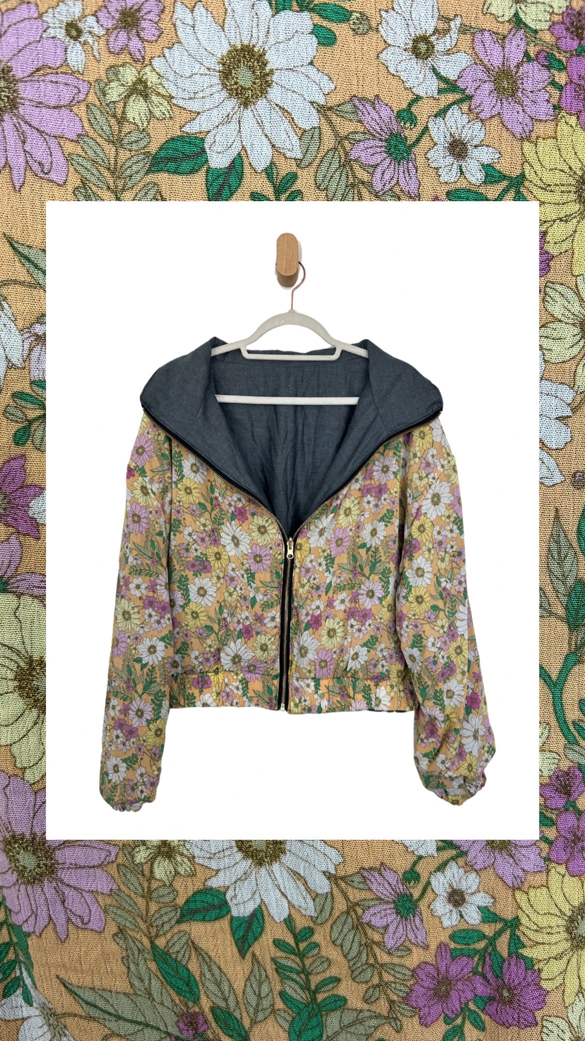Reversible Upcycled Jacket - Cozy, Oversized & Handmade in San Diego