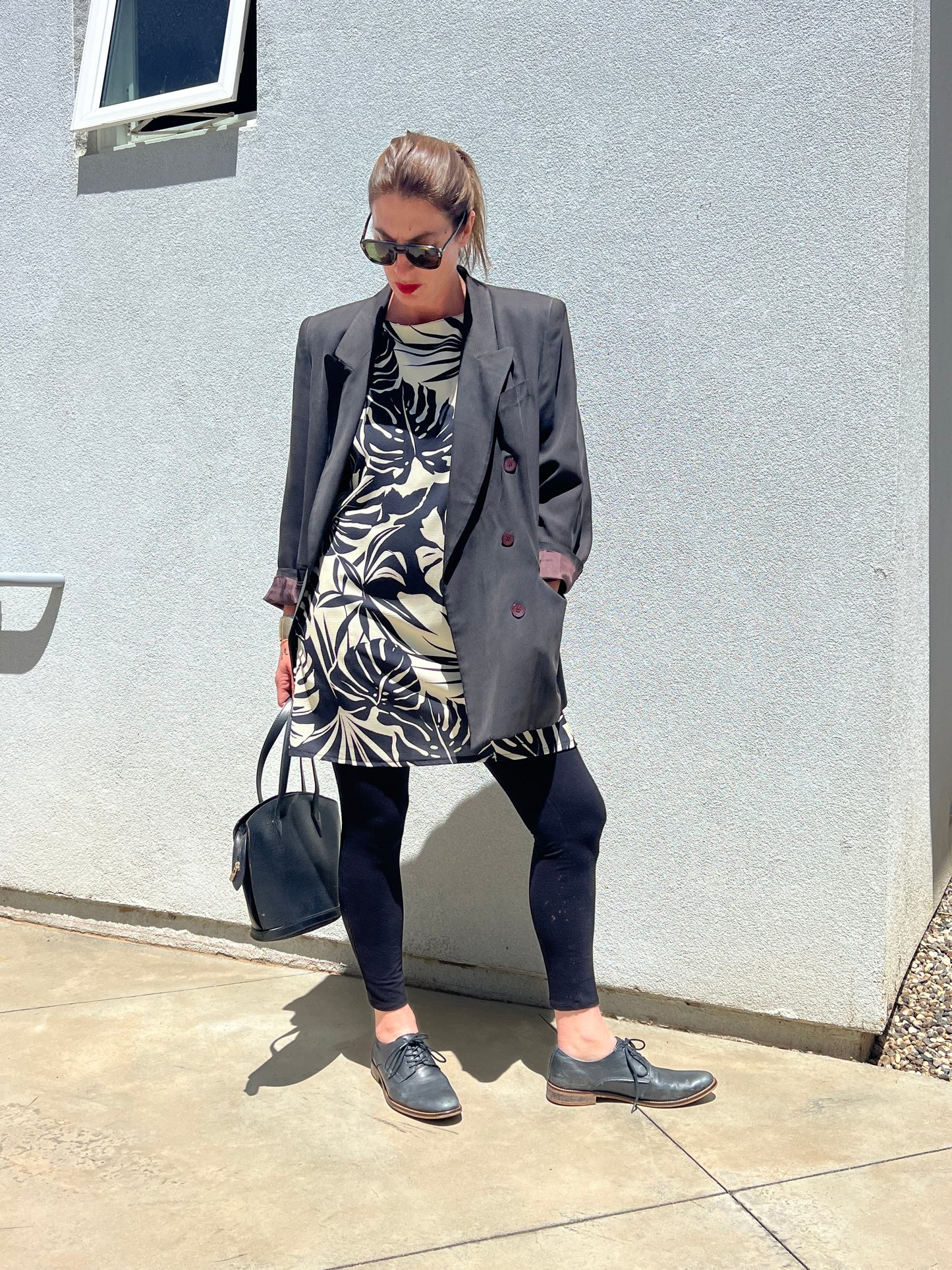 Black and white a-line Kennedy dress