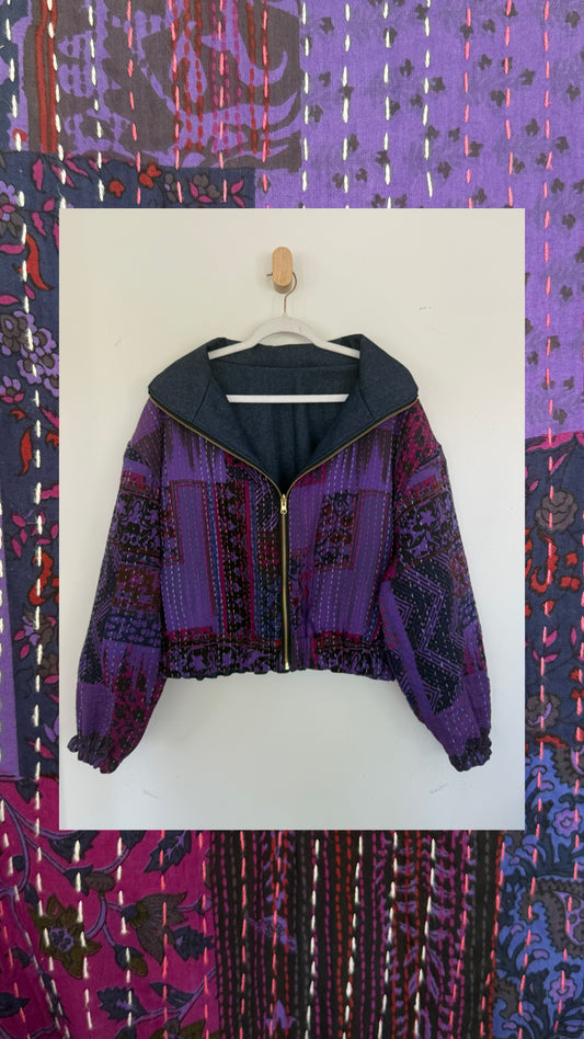 Reversible Upcycled Jacket - Cozy, Oversized & Handmade in San Diego