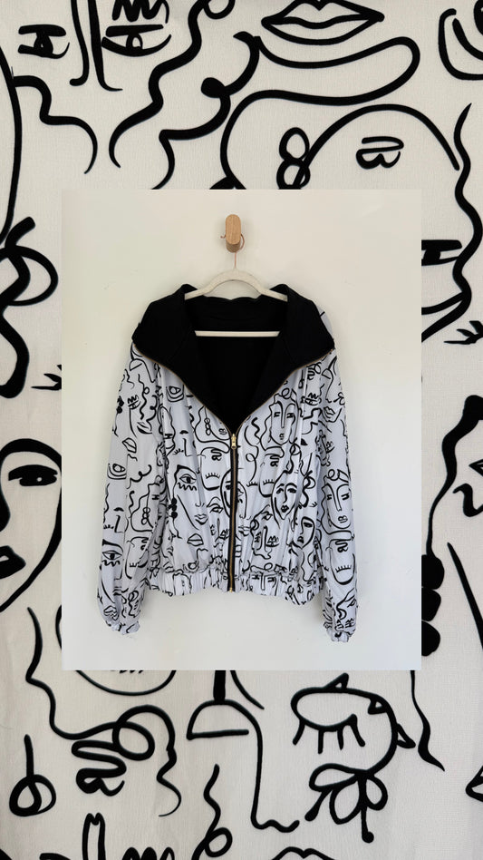 Reversible Upcycled Jacket - Cozy, Oversized & Handmade in San Diego