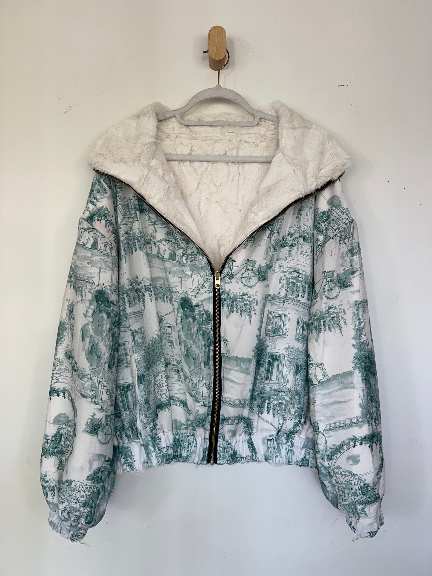 Reversible Upcycled Jacket - Cozy, Oversized & Handmade in San Diego
