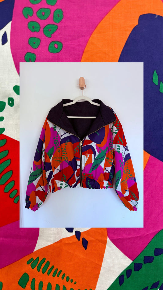 Reversible Upcycled Jacket - Cozy, Oversized & Handmade in San Diego