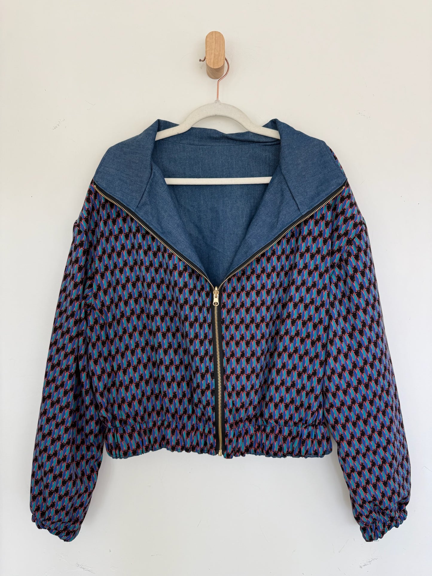 Reversible Upcycled Jacket - Cozy, Oversized & Handmade in San Diego