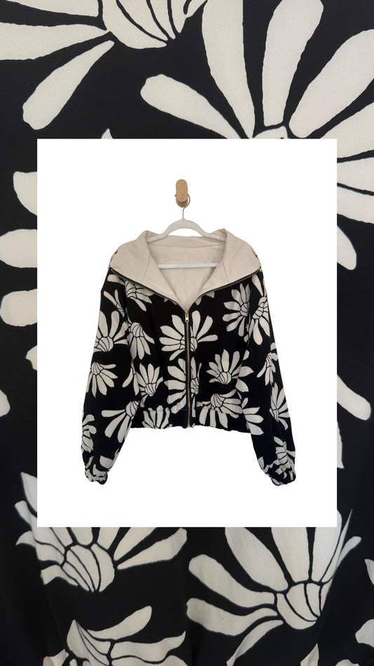 Reversible Upcycled Jacket - Cozy, Oversized & Handmade in San Diego