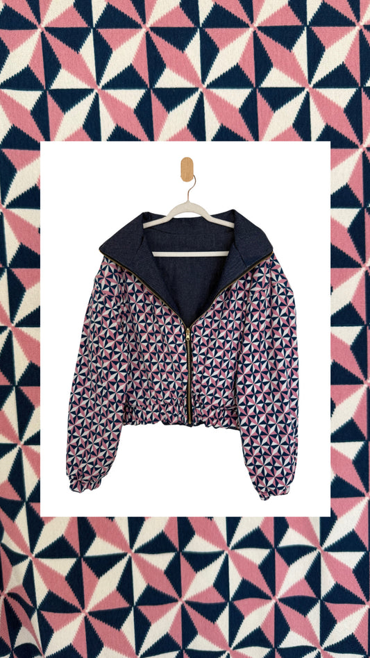 Reversible Upcycled Jacket - Cozy, Oversized & Handmade in San Diego