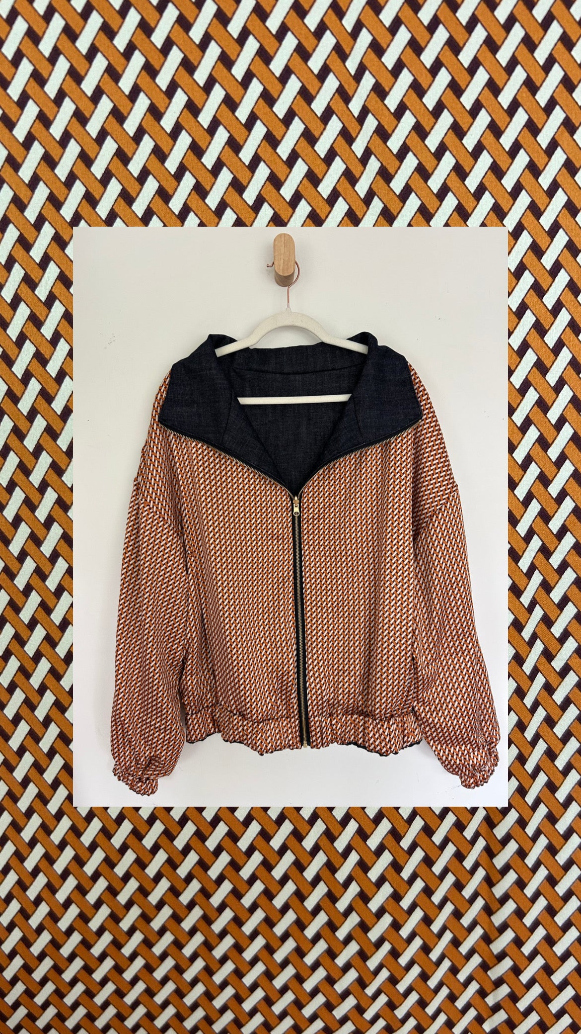 Reversible Upcycled Jacket - Cozy, Oversized & Handmade in San Diego