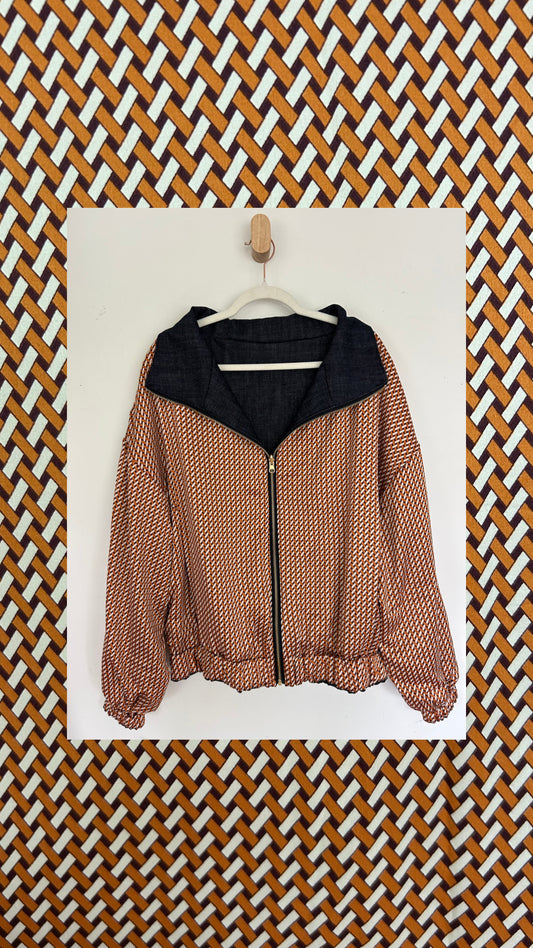 Reversible Upcycled Jacket - Cozy, Oversized & Handmade in San Diego