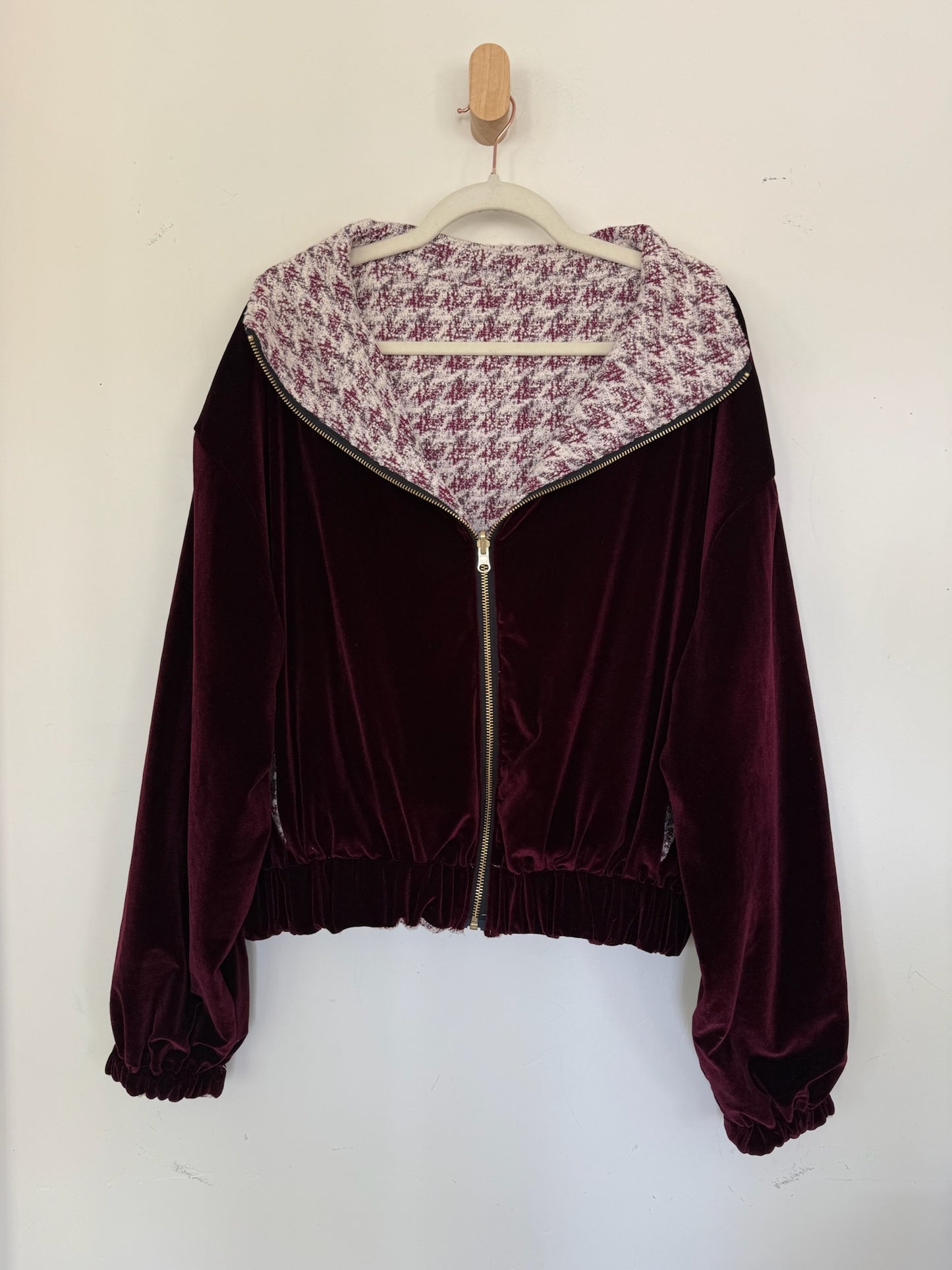 Reversible Upcycled Jacket - Cozy, Oversized & Handmade in San Diego