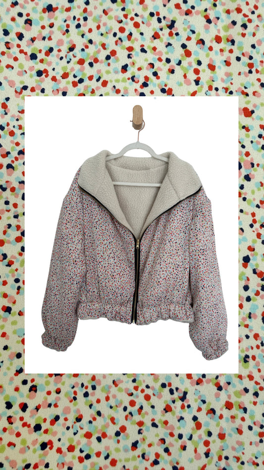 Reversible Upcycled Jacket - Cozy, Oversized & Handmade in San Diego