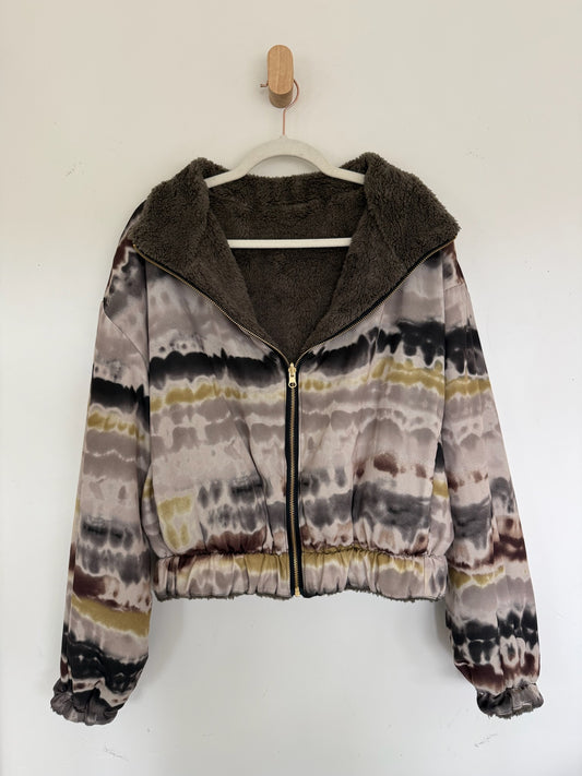 Reversible Upcycled Jacket - Cozy, Oversized & Handmade in San Diego