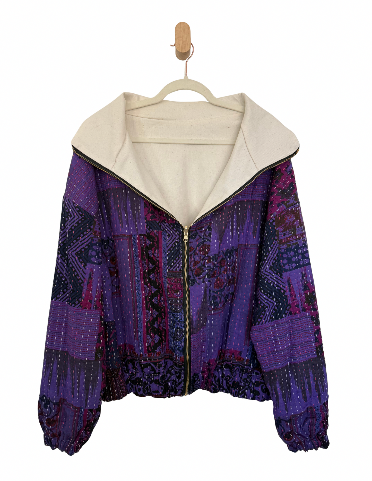 Reversible Upcycled Jacket - Cozy, Oversized & Handmade in San Diego