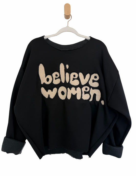 "Believe Women" Pullover Sweatshirt