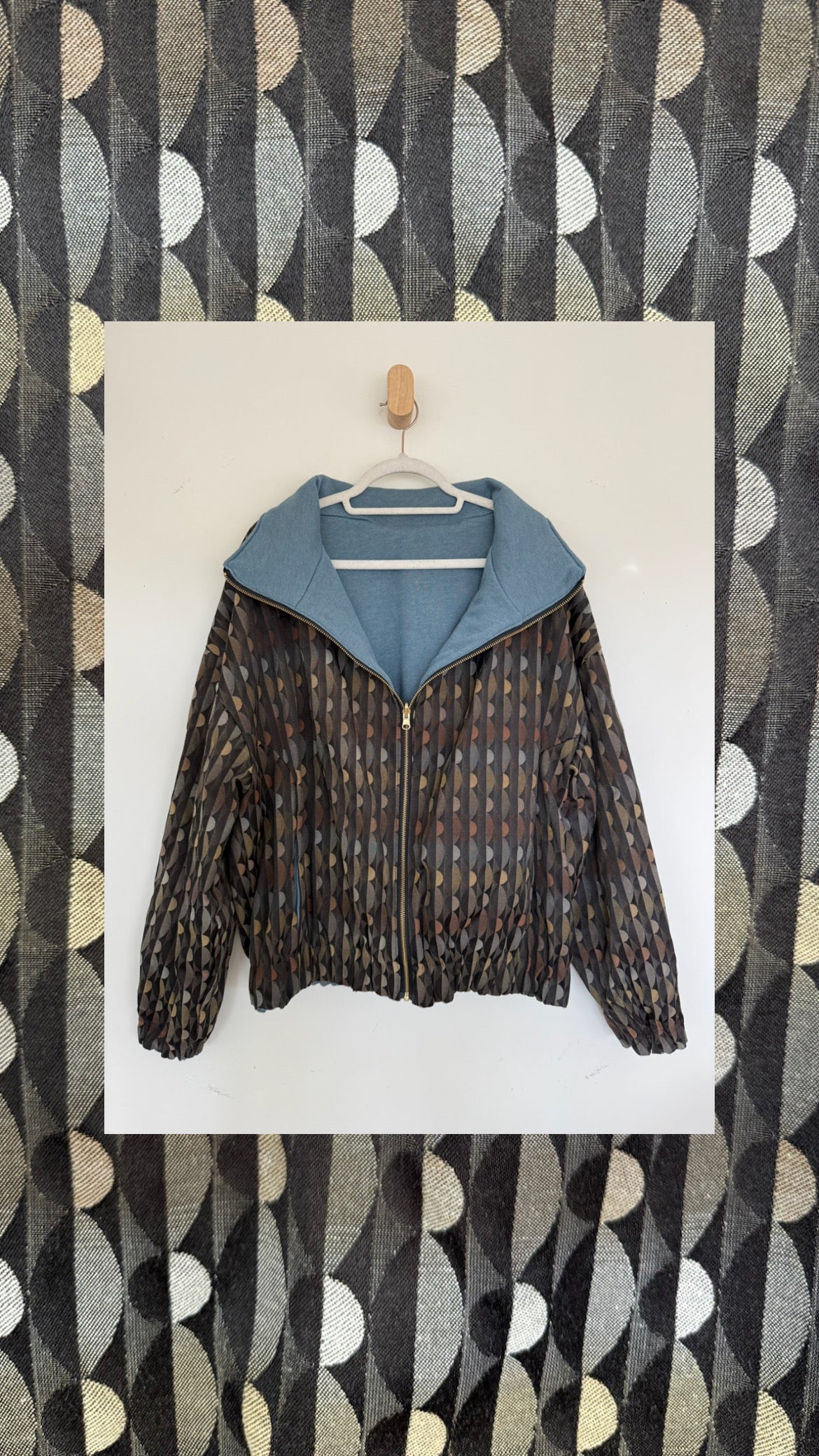 Reversible Upcycled Jacket - Cozy, Oversized & Handmade in San Diego