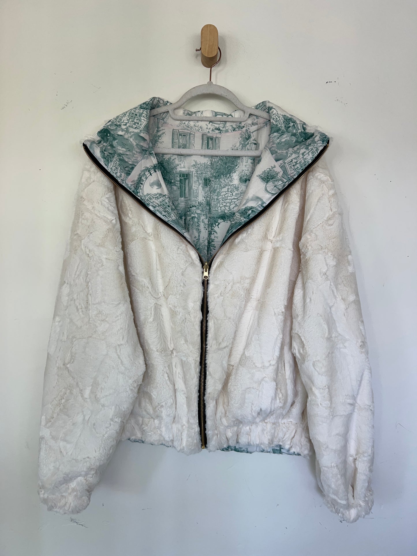 Reversible Upcycled Jacket - Cozy, Oversized & Handmade in San Diego