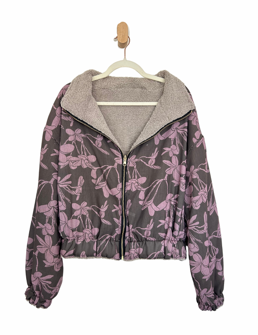 Reversible Upcycled Jacket - Cozy, Oversized & Handmade in San Diego