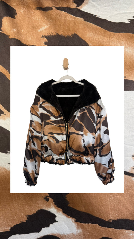 Reversible Upcycled Jacket - Cozy, Oversized & Handmade in San Diego