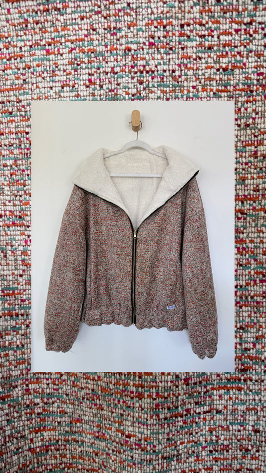 Reversible Upcycled Jacket - Cozy, Oversized & Handmade in San Diego