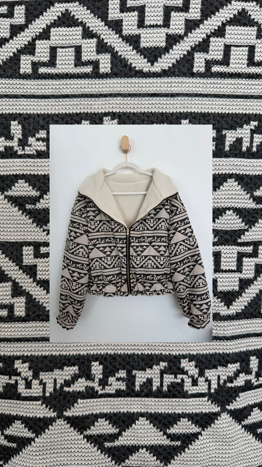 Reversible Upcycled Jacket - Cozy, Oversized & Handmade in San Diego