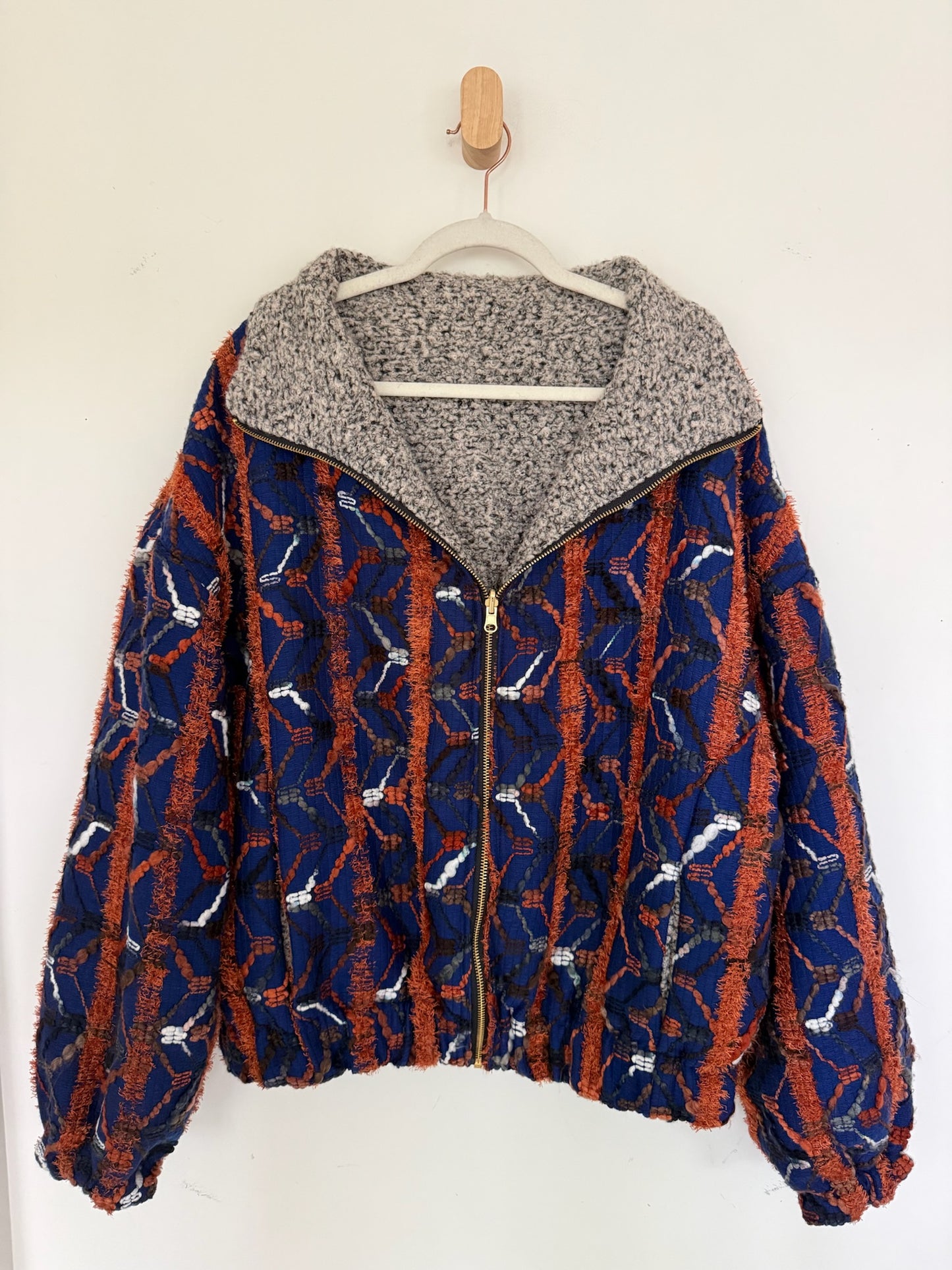 Reversible Upcycled Jacket - Cozy, Oversized & Handmade in San Diego