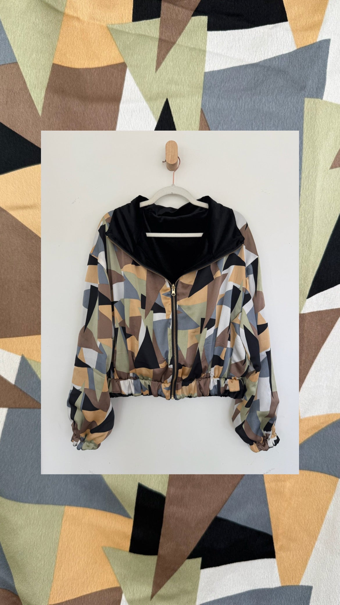 Reversible Upcycled Jacket - Cozy, Oversized & Handmade in San Diego